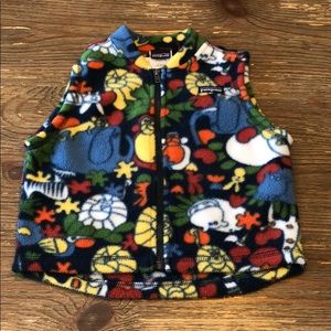 Patagonia Baby Synchilla Fleece Animal Print Vest